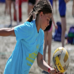 Young Volley on the Beach