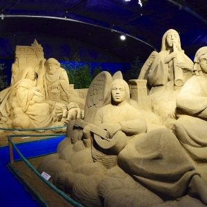 Sand Nativity Scene
