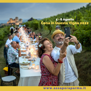 Cena in Questa Vigna 2022 ... con a capotavola il Castello di Torrechiara PR