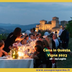 Cena in Questa Vigna 2023 ... con a capotavola il Castello di Torrechiara PR